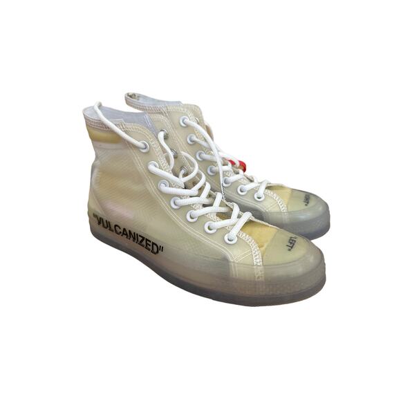 Off White x Converse Chuck Taylor - The Ten Vulcanized Sneakers in White - Picture 1 of 7